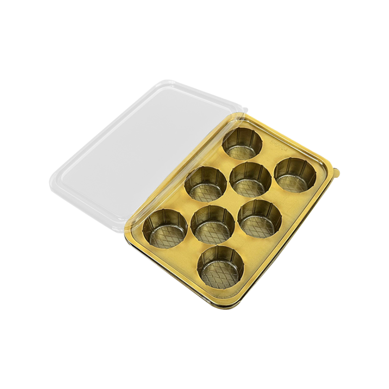 8 캐비티 일회용 플라스틱 베이킹 포장 상자