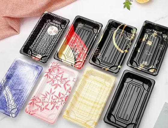 일회용 플라스틱 스시 식품 트레이 상자 